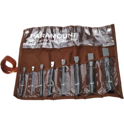 Paramount 8-Piece Cold Chisel Set: 1/4'' 5/16'' 3/8'' 7/16'' 1/2'' 5/8'' 3/4'' & 7/8''