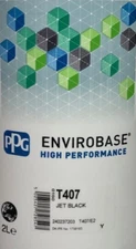T407 PPG Envirobase High Performance 2 Liter Jet Black