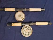 Lot Of 2 Vintage Fly Reels Made In USA Sportcraft