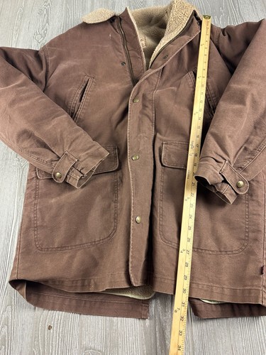 Woolrich Herrenmantel braun Fleece gefüttert mittellang Größe M - Bild 4 von 11