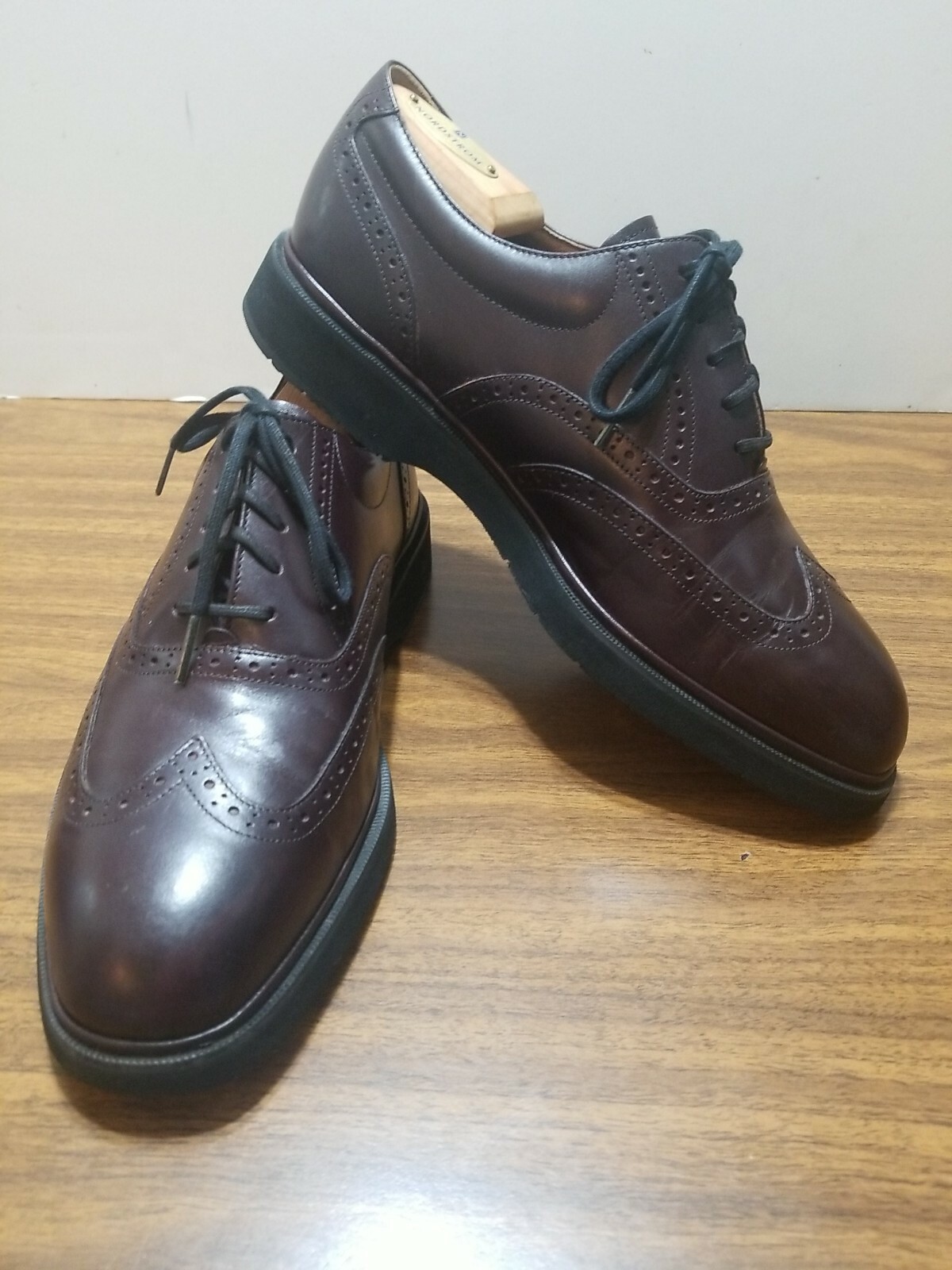 SAOLA DRESSPORTS BY ROCKPORT WINGTIPS BORDEAUX SCURO OXFORD 9 5 M TOMAIA IN PELLE.#20