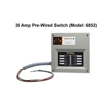 Generac 6852 30 Amp Pre-Wired Manual Transfer Switch for Portable Generators