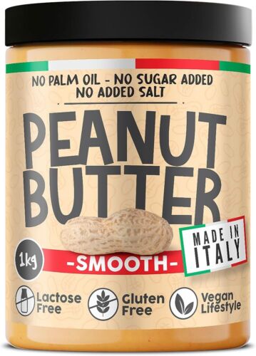 BURRO DI ARACHIDI Proteico Senza Zuccheri Smooth • 1kg Peanut Butter - Foto 1 di 6