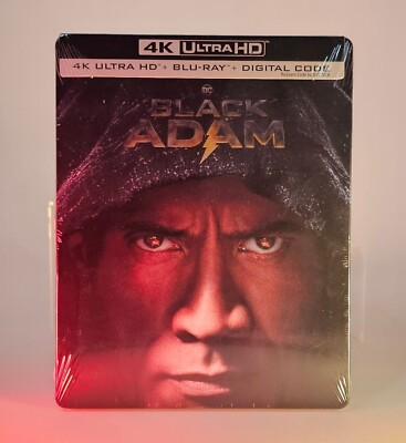 Black Adam DC Steelbook - (4K UHD + Blu-Ray) - With Digital, Sealed, New!  
