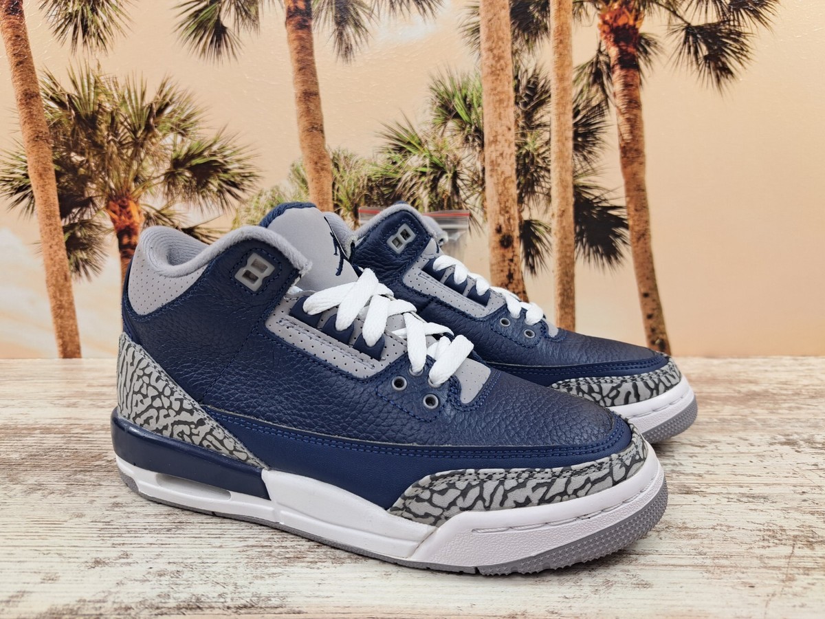 Nike Air Jordan Retro GS Georgetown Navy Blue Gray 398614-401