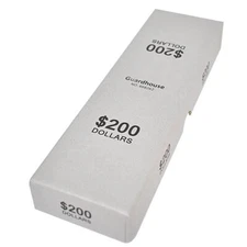 Small Dollar Rolls Storage Box 200$ Capacity Hold 8 Wrapp Coin Roll Gray Color