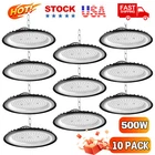 5-10 Pcs 500W UFO Led High Bay Light Factory Warehouse Commercial Led Shop Light