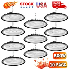 5-10 Pcs 500W UFO Led High Bay Light Factory Warehouse Commercial Led Shop Light