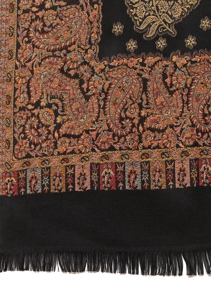 Manta para mujer chal envolvente cachemira suave bufanda de gran tamaño 100 % cachemir lana india Foto 2 de 4