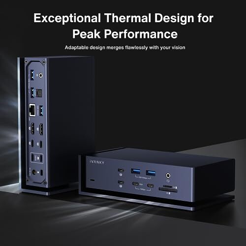iVANKY FusionDock Max 1 Dual Thunderbolt 4 Chips, 20 in 1 Quad 6K@60Hz