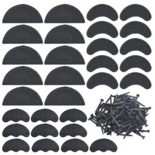30 Pcs Heel Plates Rubber Tips Sole Heel Taps Repair Pad Replacement