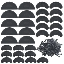 30 Pcs Heel Plates Rubber Tips Sole Heel Taps Repair Pad Replacement