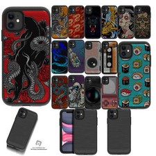 For Apple iPhone 11 6.1"  EMBOSSED DUO SET10 Shock Dual Layer Case
