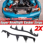 Left & Right Headlight Cover Strip Upper Headlamp Gasket For BMW E46 M3 330Ci