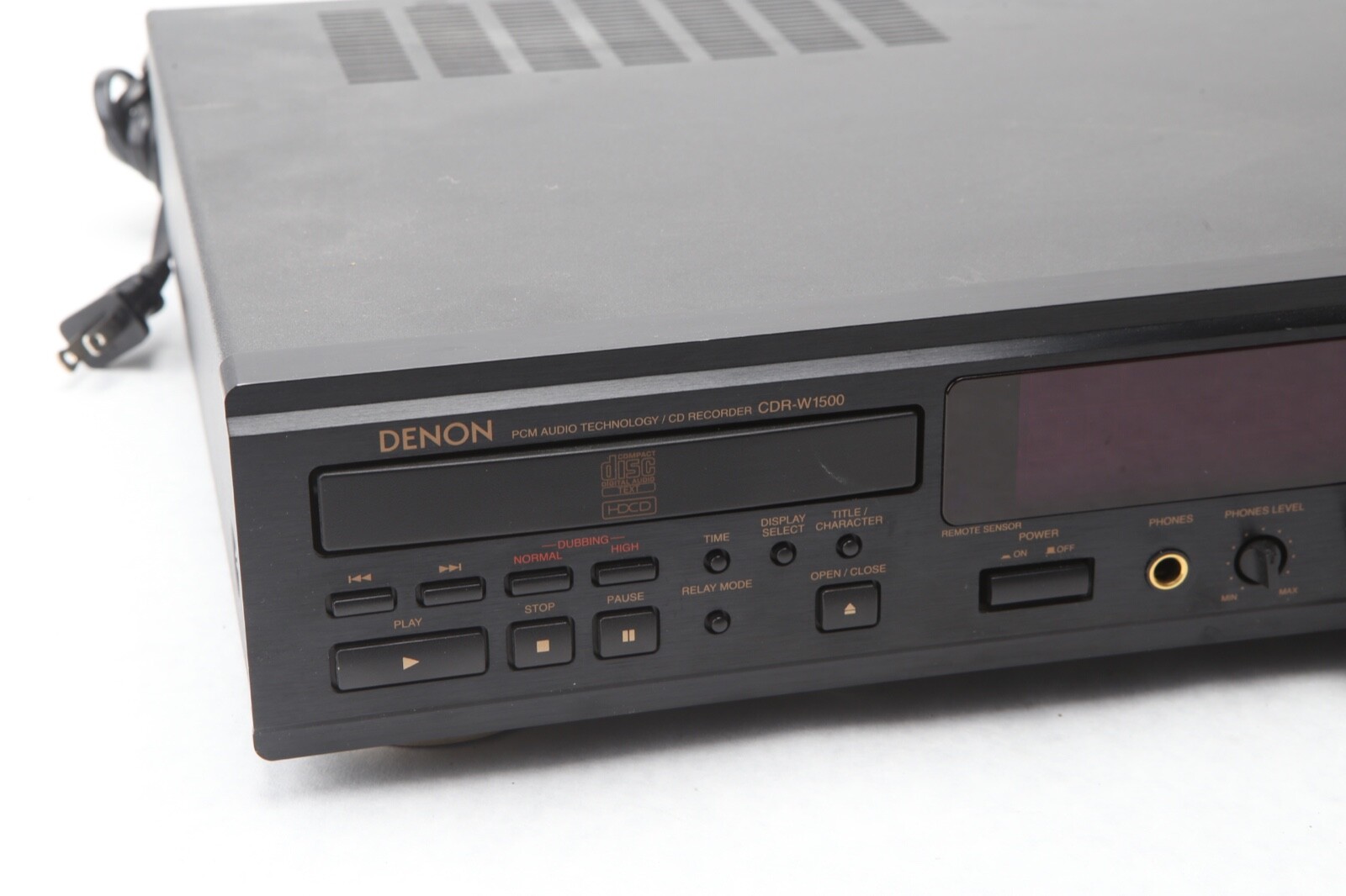 Denon CDRW1500 CD Recorder Dual CDR Tested & Working NO REMOTE Z