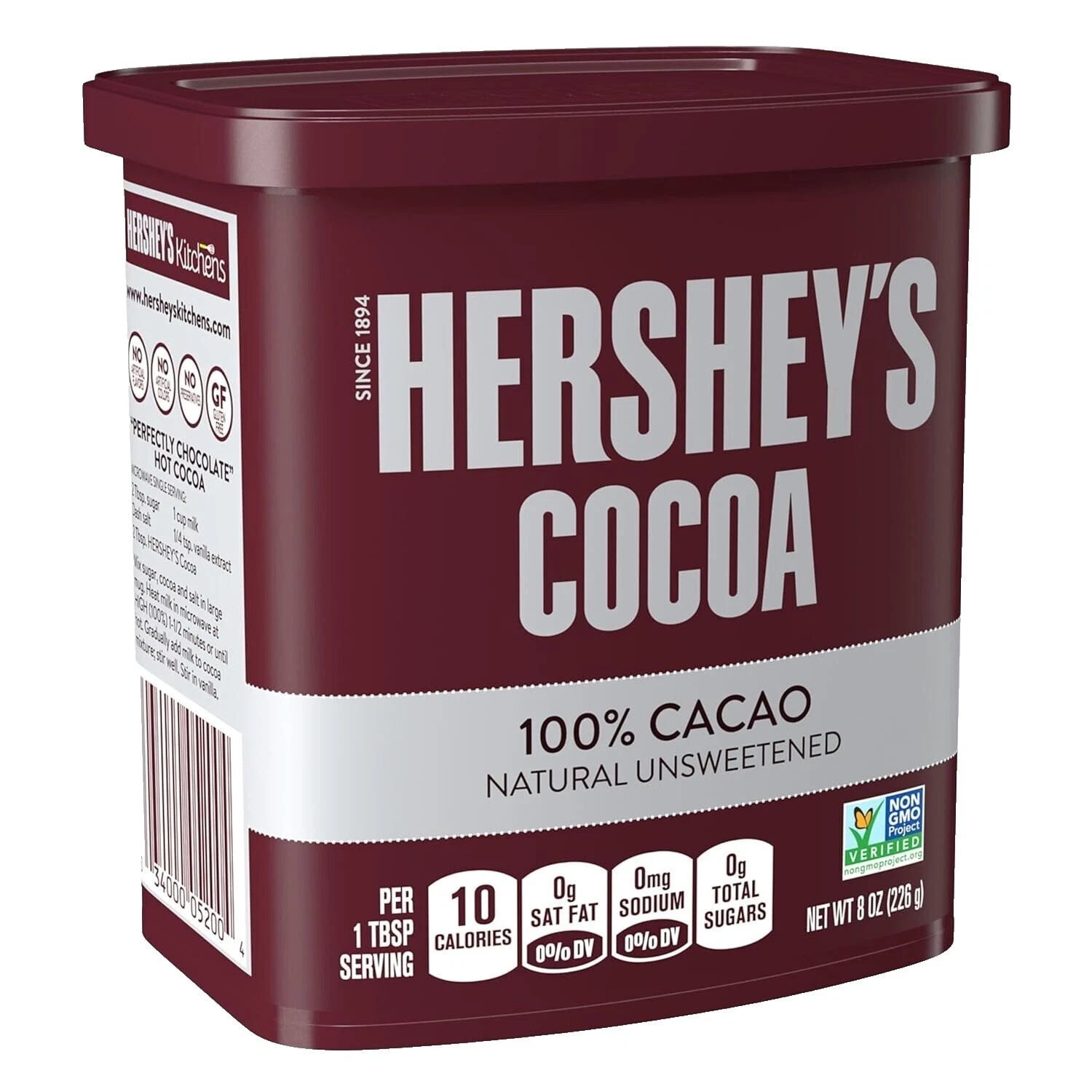 Chocolate Hershey's sin gluten y preparación de cacao