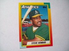 Steve Howard ROOKIE 1990 TOPPS TRADED & ROOKIES 43T Oakland A's MLB BASEBALL