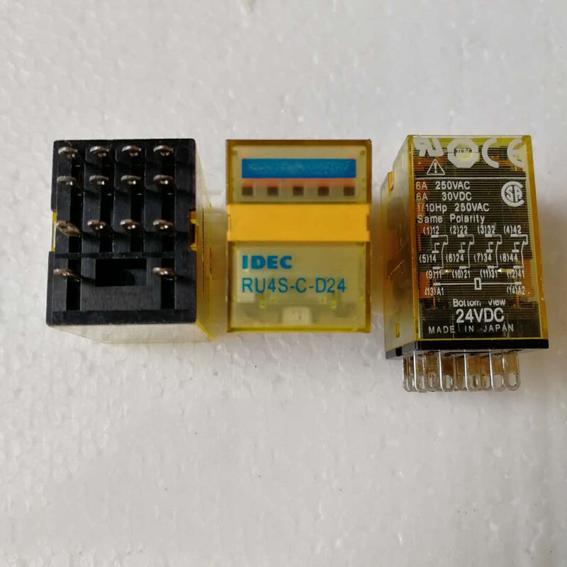 Ru4s 5PCS IDEC RU4S-C-D24 24VDC 6A Power Relay 14 Pins | eBay