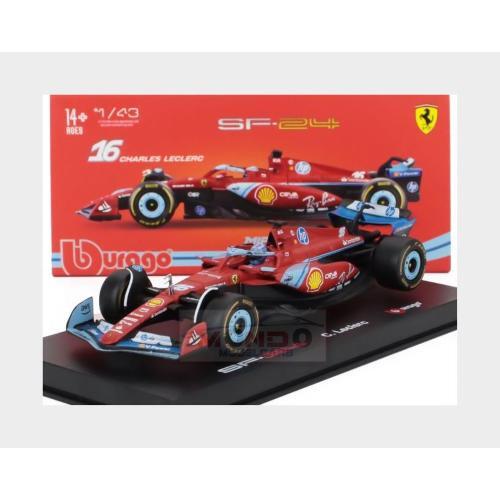 1:43 Burago Ferrari F1 Sf-24 #16 Miami Gp 2024 Charles Leclerc BU36843-LEC-MIAMI - Bild 2 von 3