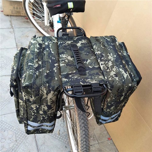 Sacoches Vélo Double 30L - Paniers Arrière Imperméables Réfléchissants, Multi-poches, Adapté VTT Et Route