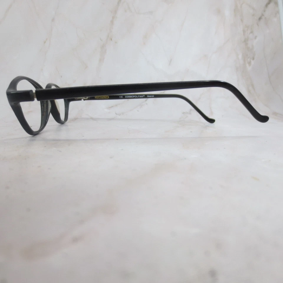 Marco de gafas Cosmopolitan Hearst para mujer abrazo negro ovalado borde completo 135 Foto 3 de 4