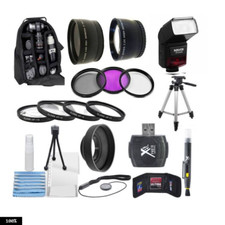 Accessory Kit Lens Filters Backpack For Canon EOS Rebel T7i SL3 4000D 800D T7