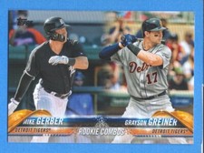 2018 Topps Update #US36 Mike Gerber/Grayson Greiner Tigers Rookie Combos