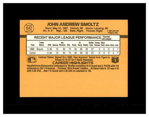 JOHN SMOLTZ YOU PICK SEE SCANS OF EVERY CARD - Picture 273 of 379