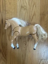 Vintage 1993 Mattel Barbie High Stepper Palomino Walking Horse (WORKS)