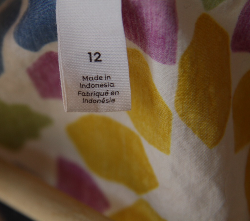 Tea Girl's Youth Size 12 Milticolor 100% Cotton V-Neck Wrap Ruffle Dress Cottage - Picture 6 of 6