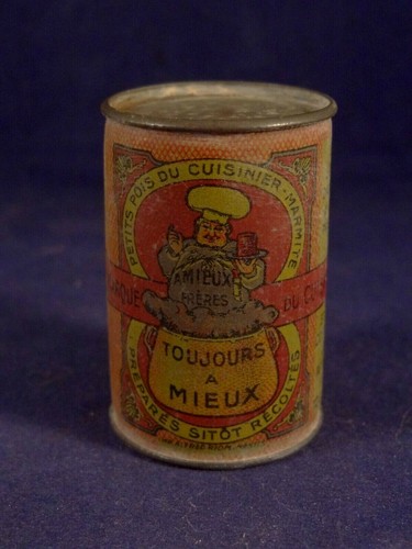 Ancienne boite publicitaire lithographiée - Curémail Buhler (diamètre 11cm