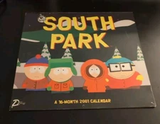 VINTAGE South Park 2001 Calendar  Stan  Kyle  Kenny and Cartman 