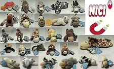 NICI MAGNICIS MAGNETI CALAMITE ANIMALI IN PELUCHE SOFT PLUSH 12 CM ANIMALS