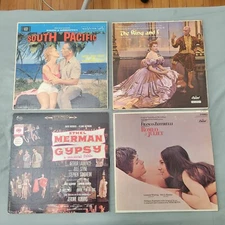 Lot of 4 Classic Soundtrack, South Pacific, King & I, Gypsy, Romeo & Juliet...