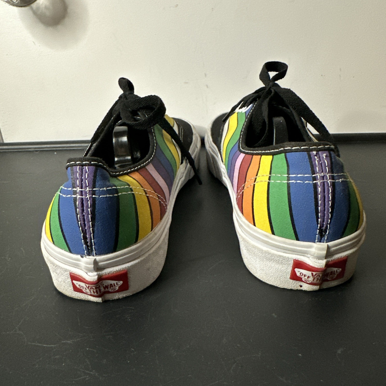 SAOLA Scarpe VANS autentiche REFRACT RAINBOW UOMO TG 7 donna 8 5 multicolore tela lo top