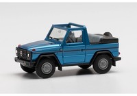 Herpa 430845 Mercedes-Benz G-Modell Cabrio, Hellblau Metallic