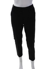 Alice + Olivia Womens Cotton Blend Tapered Leg Ankle Dress Pants Black Size 28