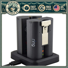 Dual Battery Charger Station for Ring Spotlight Cam, Video Doorbell 2/3/4, Stick