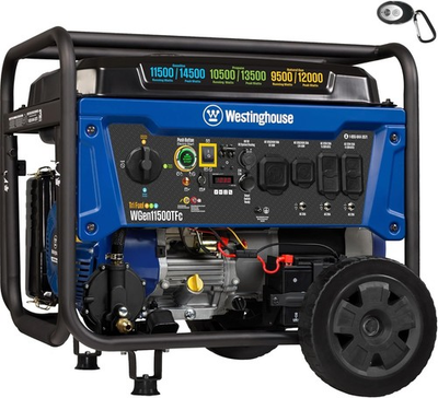 #ad #ad Westinghouse 14500 W Portable Tri Fuel Gas Generator w Remote Start CO Sensor $1999.00
