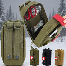 Molle Ifak Pouch Tactical First Aid Pouch EMT Medical Bag with Tourniquet Holder