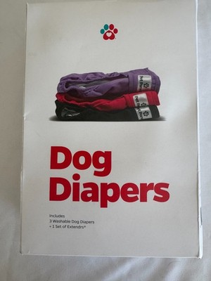 Pet Parents Premium Washable Dog Diapers Extra Large 3 Pack NEW 