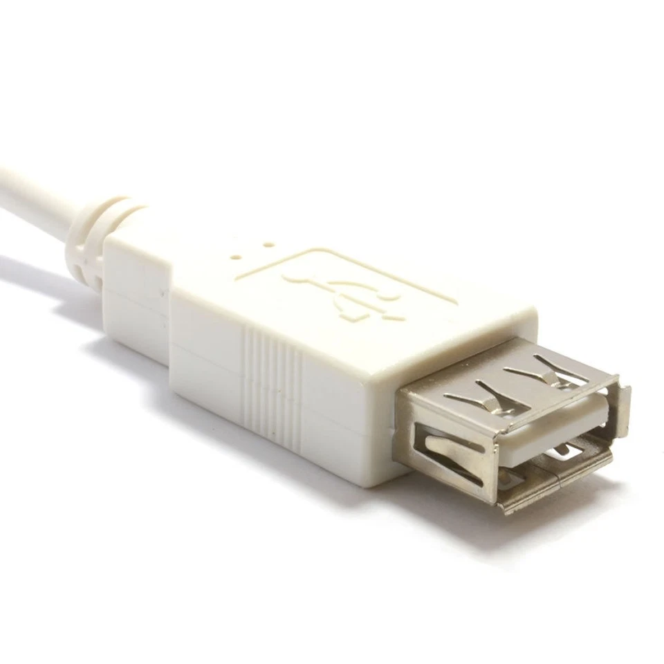 3M USB 2.0 Câble Haute Vitesse Câble Rallonge Prise A Pour Prise Blanc [006871] - Photo 3/4