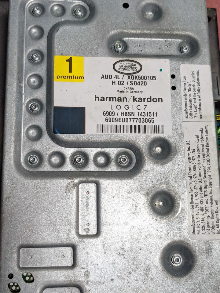 Amplificador de radio Land Rover Range Rover Sport/LR3/LR4 2005-2011 XQK500105 OEM Foto 4 de 4