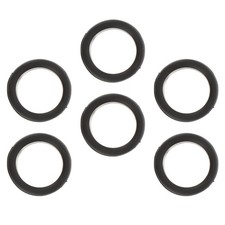 ULTECHNOVO 18 Pcs Silicone Finger Rings for Scissors Gel 2.5X2.5X1CM, Black