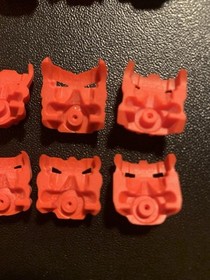 Lego Bionicle Lehvak Red Krana Mask Set Of 8, Xa Za Vu Ca Yo Ja Su Bo, #2