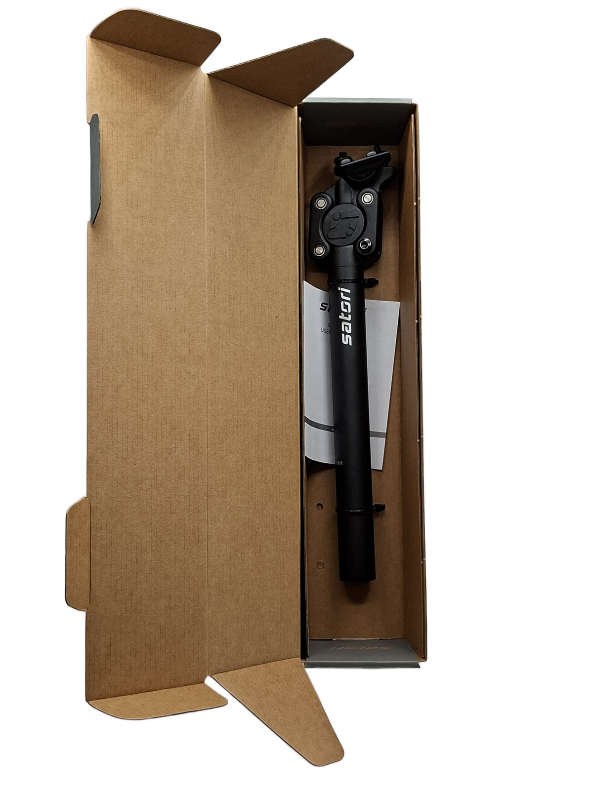 Potence VTT Satori ajustable noire en aluminium de 31.8 mm