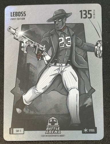 Bo Jackson Battle Arena Alpha Update LEBOSS LeBron James SILVER Battle Foil RARE