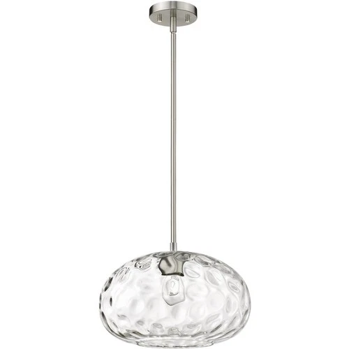 Z-Lite 490P14-BN Chloe 1 Light 14 inch Brushed Nickel Pendant Ceiling Light - Picture 6 of 7