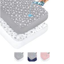 Crib Mattress Protector Waterproof Quilted Crib Mattress Pad Cover 52" x 28"