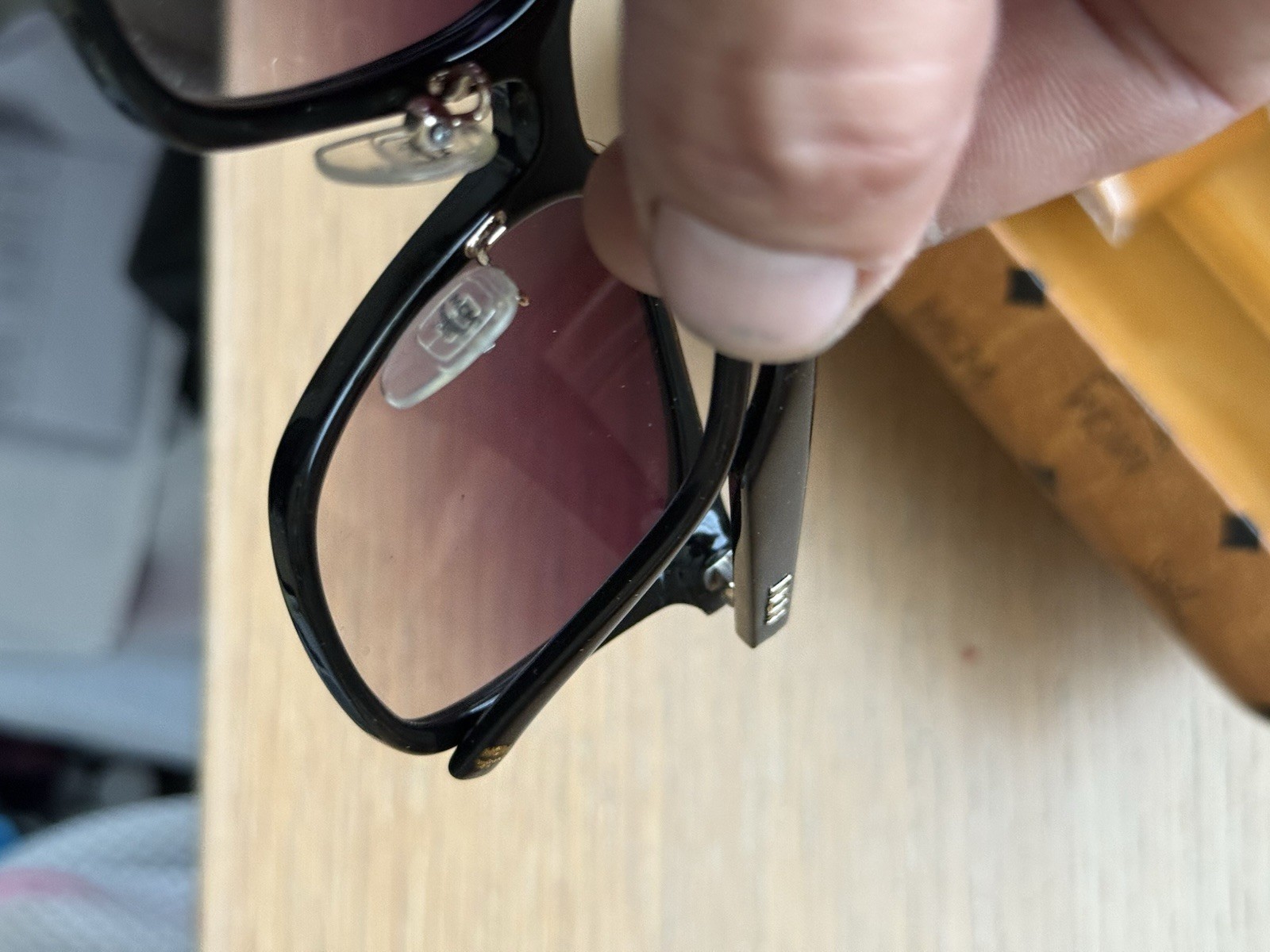 NEW MCM 58mm Gradient Rectangle Sunglasses black … - image 6